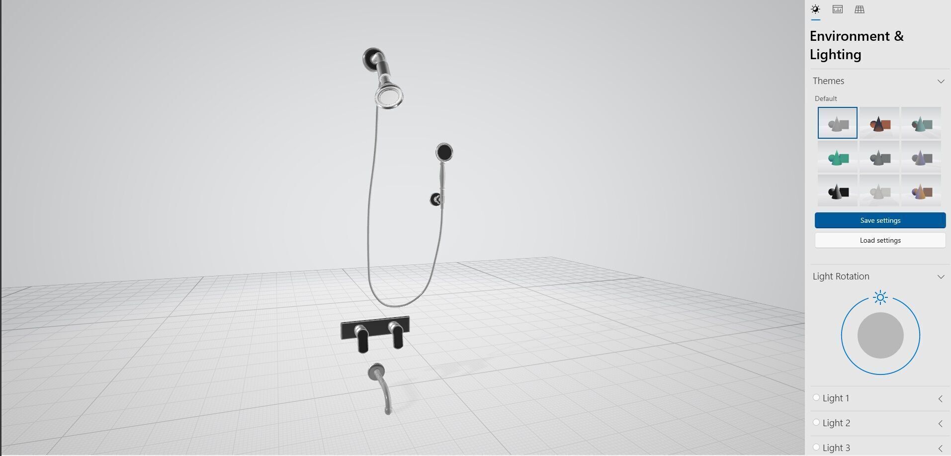 Shower set CG1 3D model_24