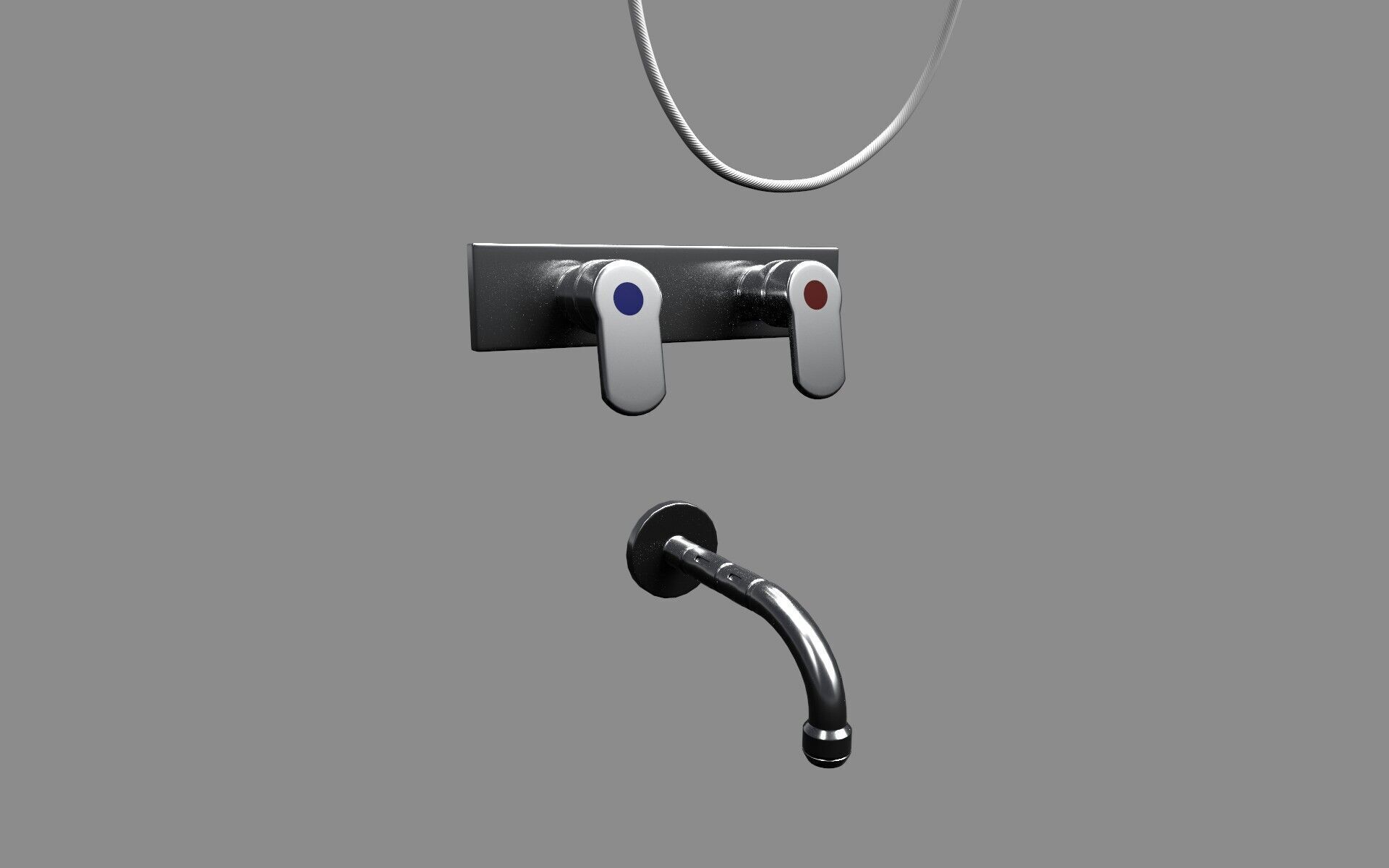 Shower set CG1 3D model_7