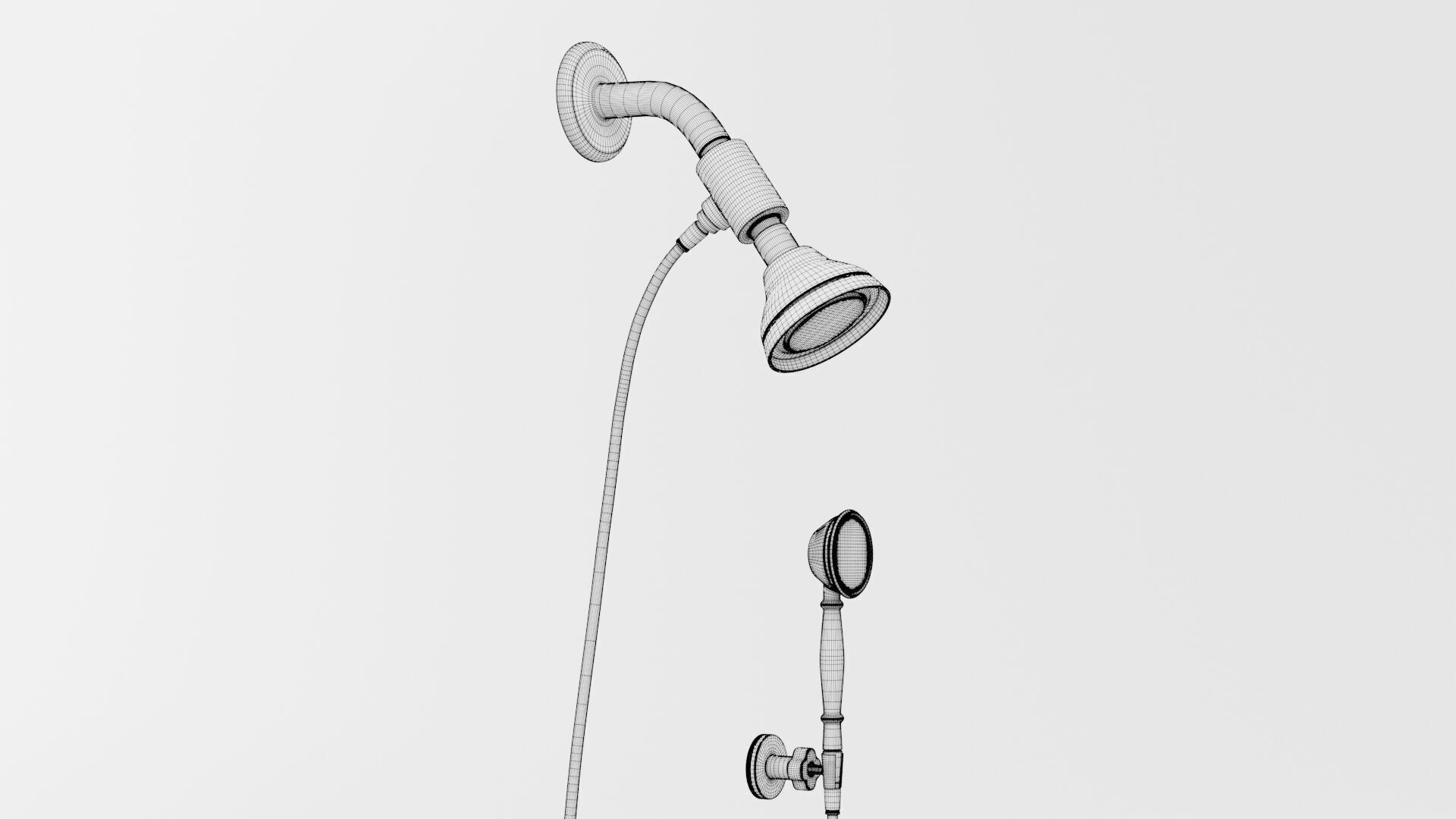 Shower set CG1 3D model_9