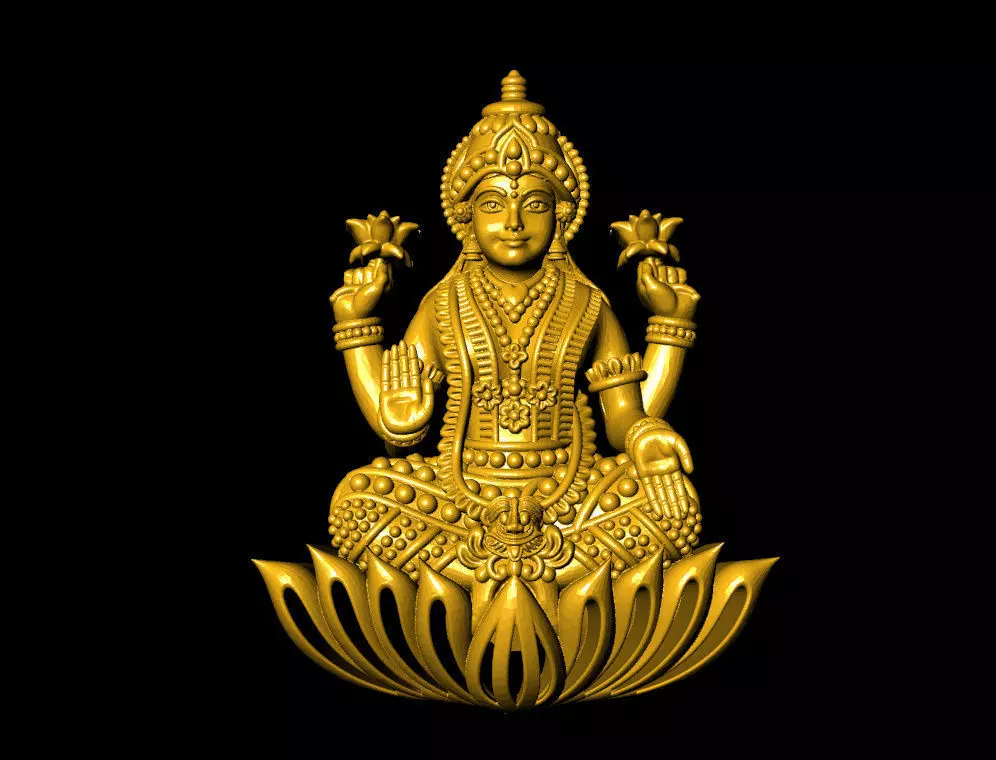 laxmi ji free  stl file laxmi  Free 3D print model_0