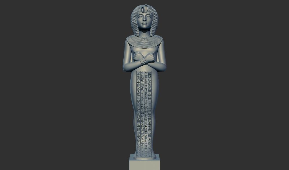 Ushabti of Tutankhamun statue 3d printable model 3D print model_16