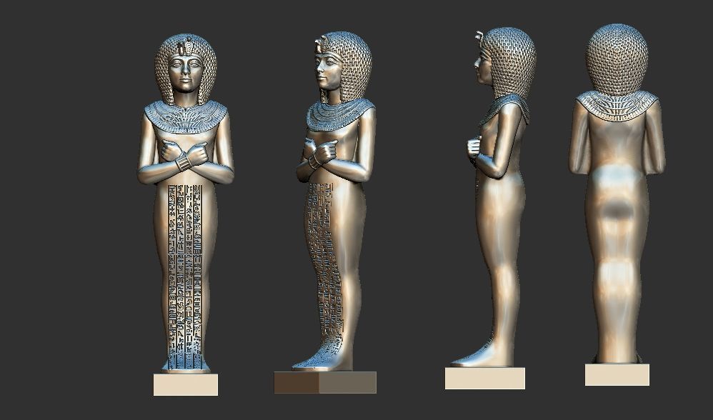 Ushabti of Tutankhamun statue 3d printable model 3D print model_3