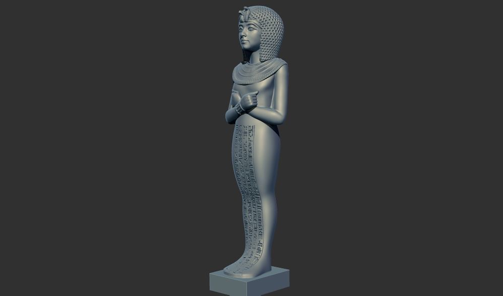 Ushabti of Tutankhamun statue 3d printable model 3D print model_15