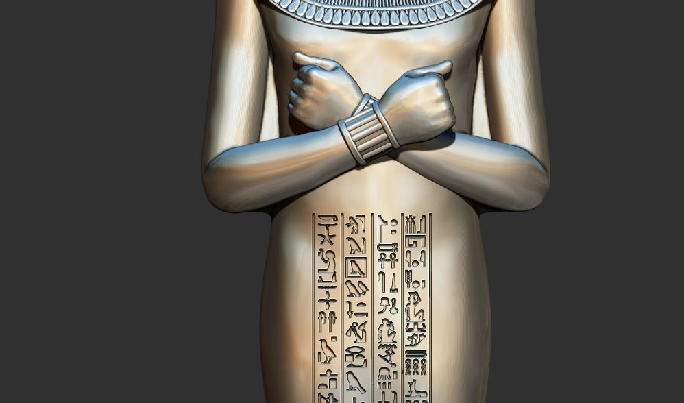 Ushabti of Tutankhamun statue 3d printable model 3D print model_8