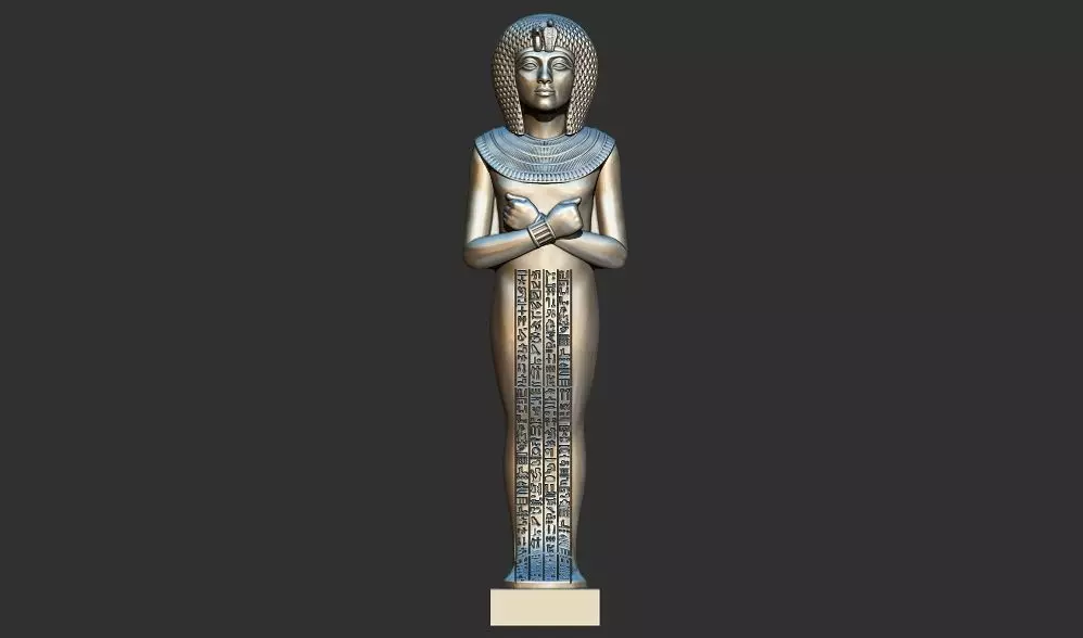 Ushabti of Tutankhamun statue 3d printable model 3D print model_0