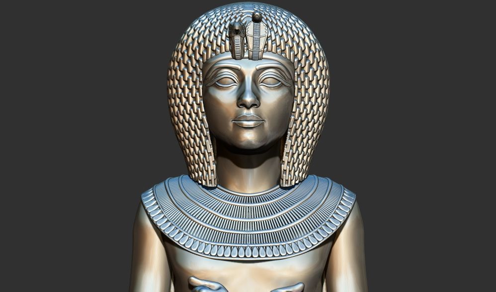 Ushabti of Tutankhamun statue 3d printable model 3D print model_5