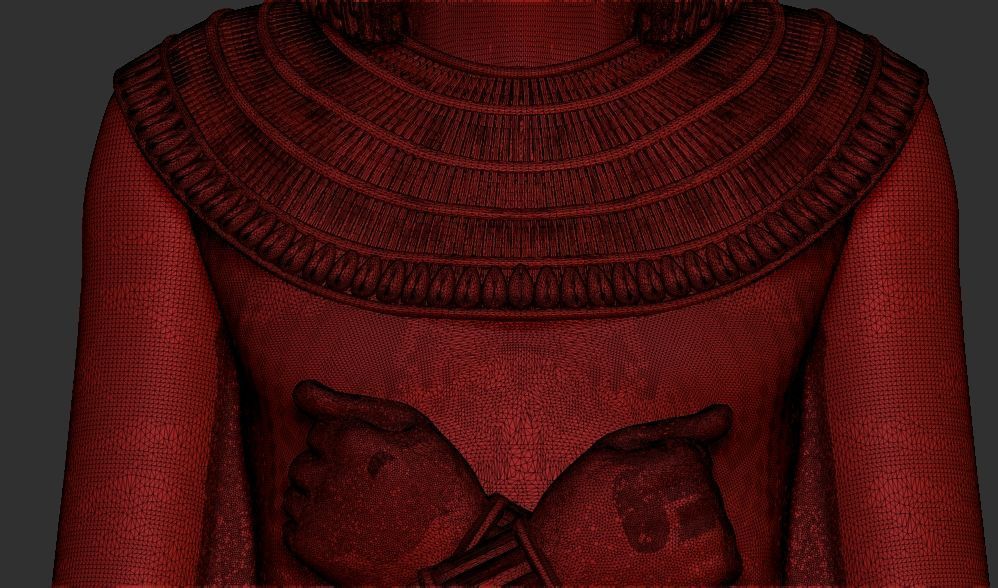 Ushabti of Tutankhamun statue 3d printable model 3D print model_19