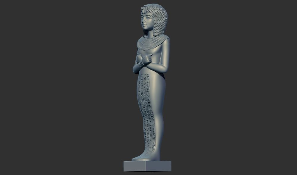 Ushabti of Tutankhamun statue 3d printable model 3D print model_13