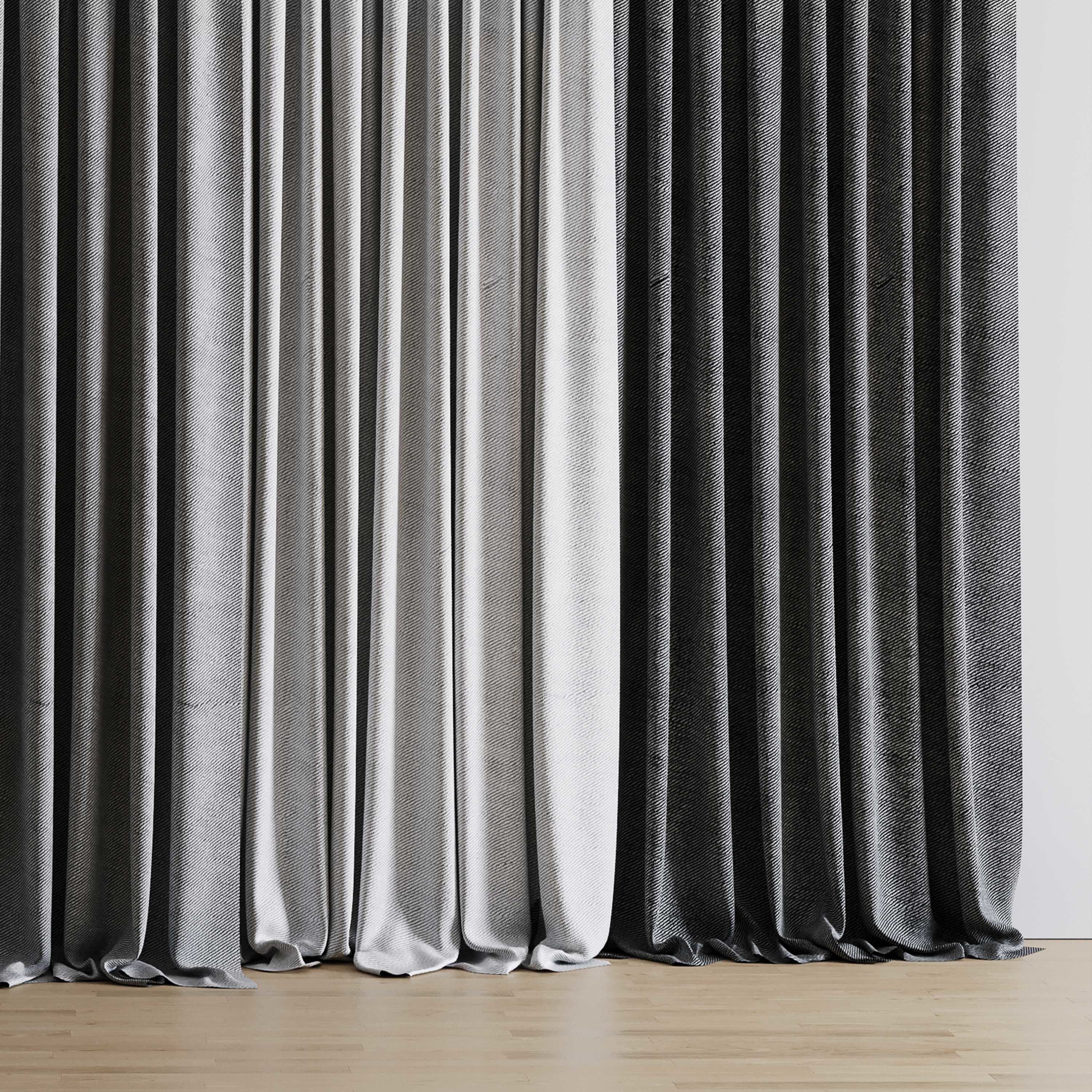 curtains 01 Low-poly 3D model_3