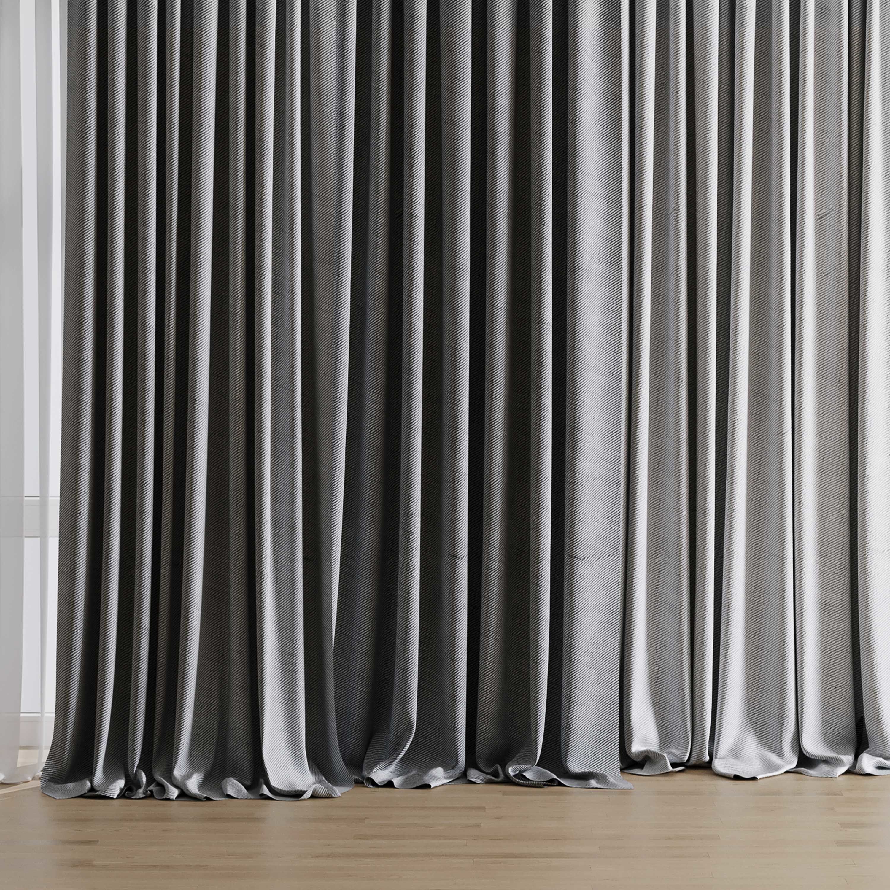 curtains 01 Low-poly 3D model_4