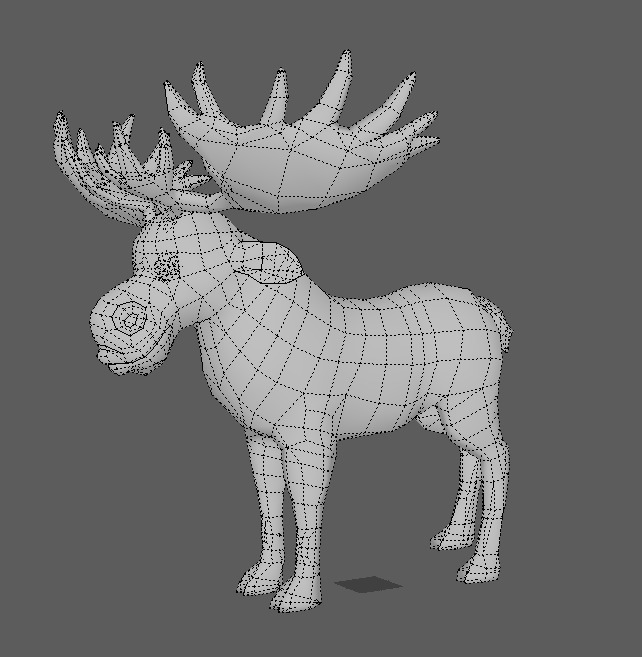  Stylized Herbivore Rigged and Animated for VR AR Games 3D Low-poly 3D model_7