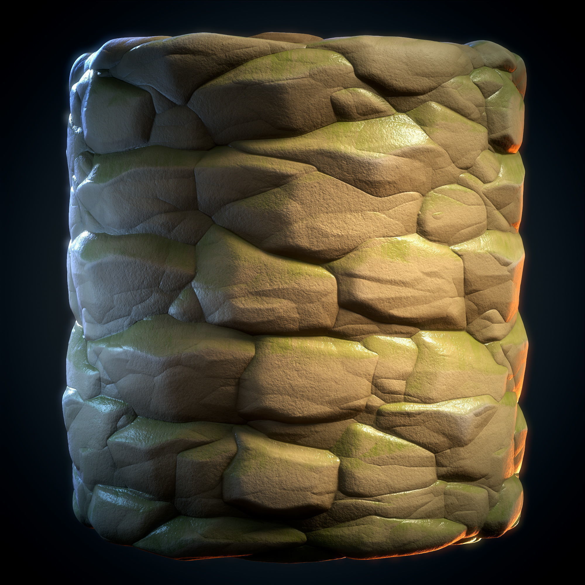 cliff rock stylized - VOL 06 - SBsar - Maps Texture_2