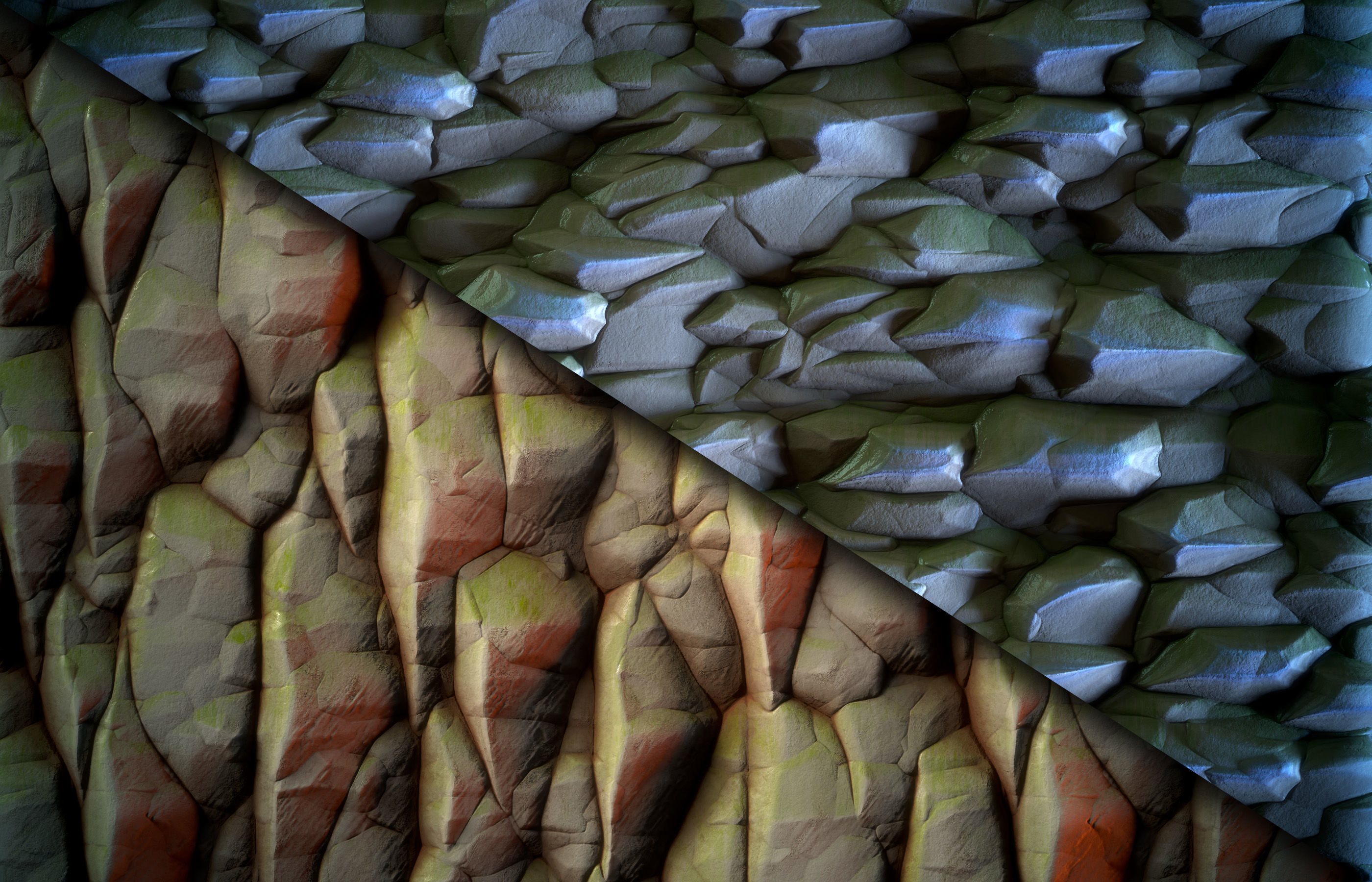 cliff rock stylized - VOL 06 - SBsar - Maps Texture_7