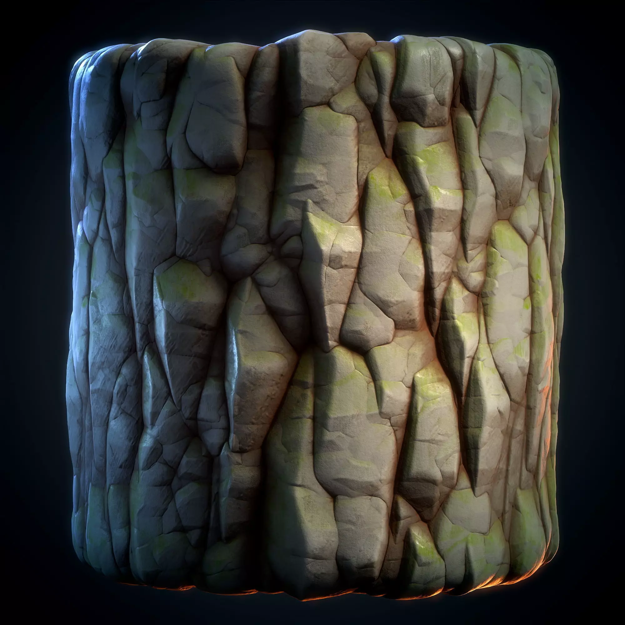 cliff rock stylized - VOL 06 - SBsar - Maps Texture_0
