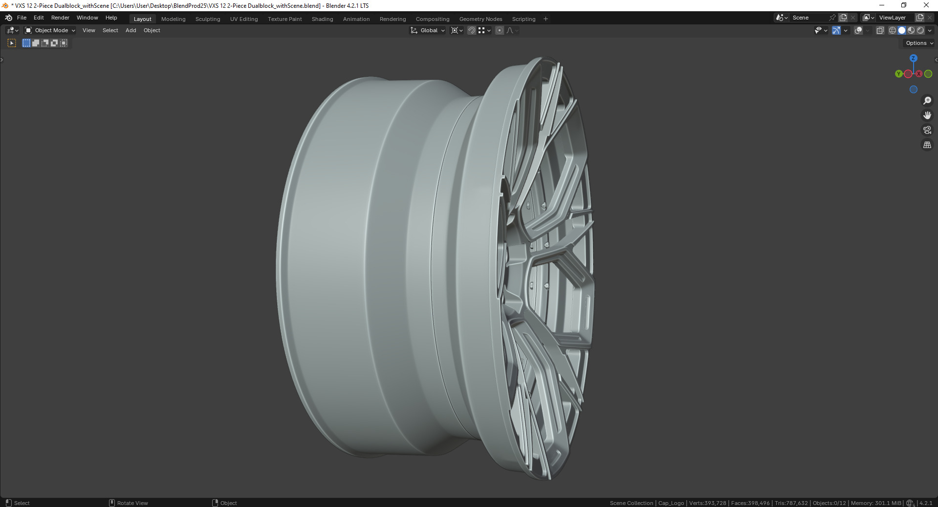 VXS 12 2-Piece Dualblock Rim 3D model_7