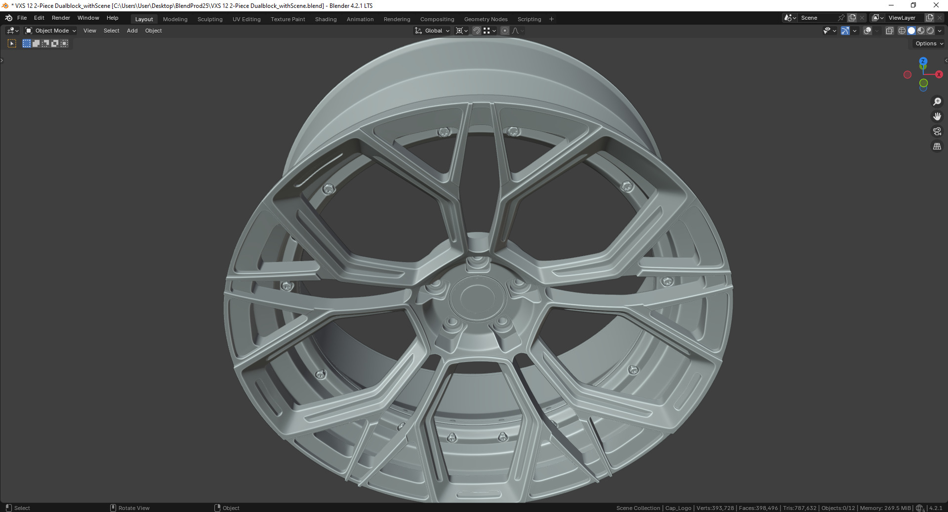 VXS 12 2-Piece Dualblock Rim 3D model_12