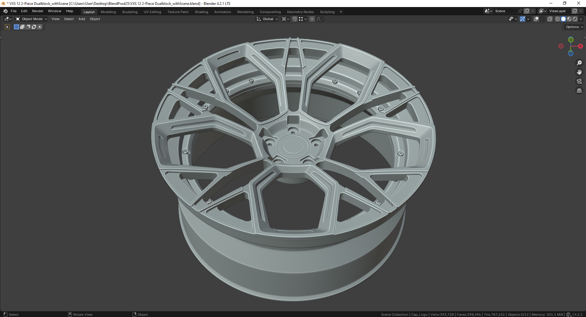 VXS 12 2-Piece Dualblock Rim 3D model_9