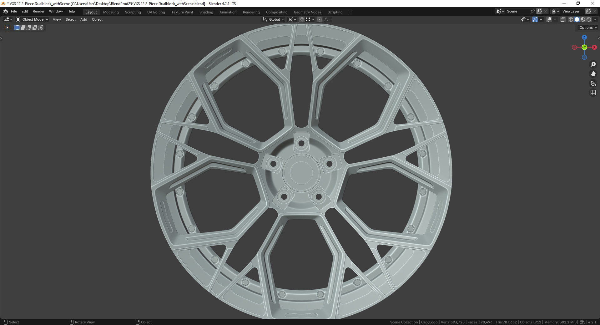VXS 12 2-Piece Dualblock Rim 3D model_5