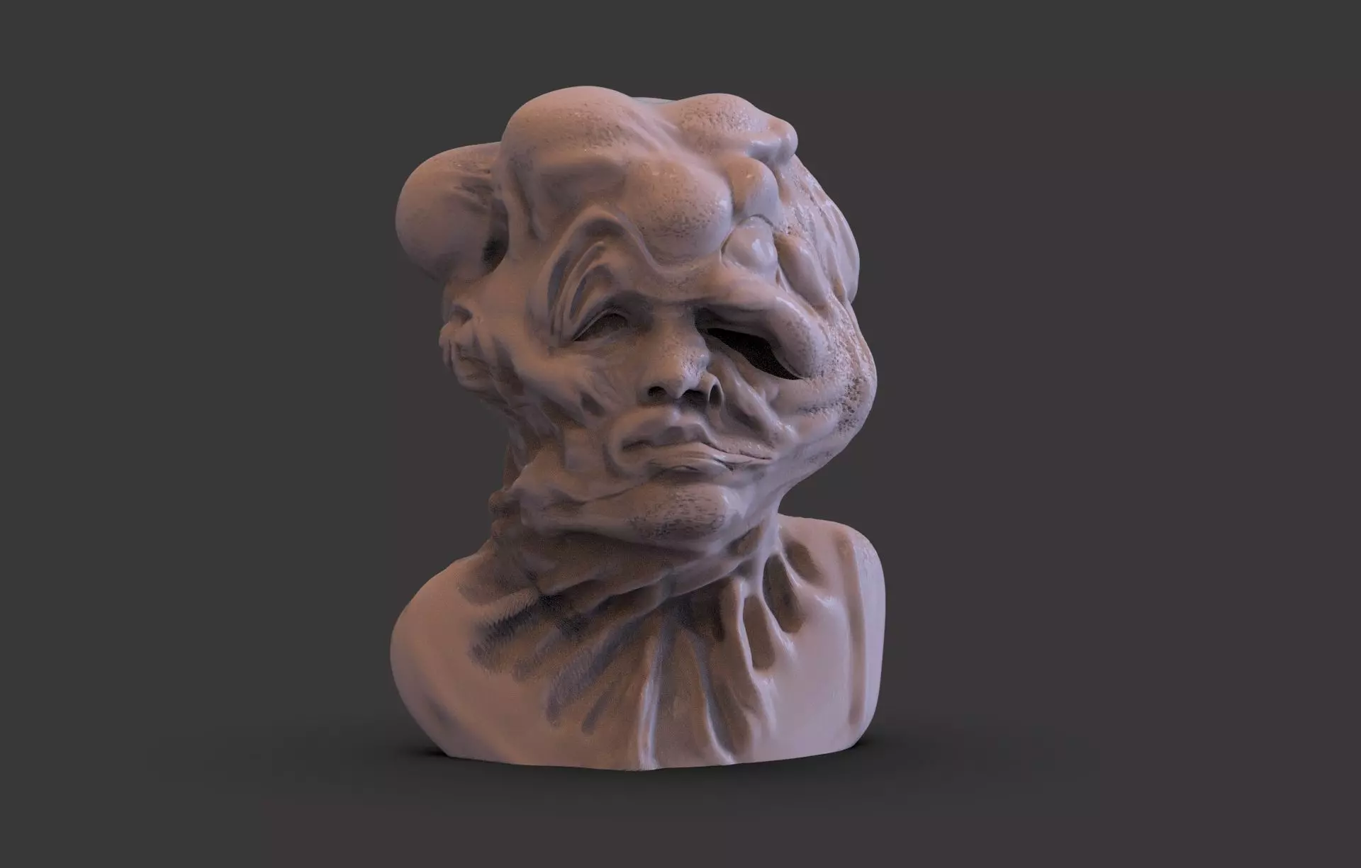 The Substance Monster Bust 3D print model_0