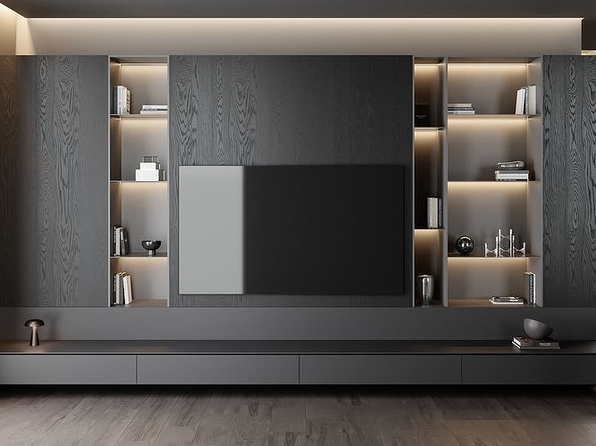 Tv wall 3D model