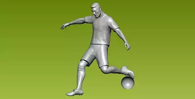 Football king named Messi - 3D printed - statue