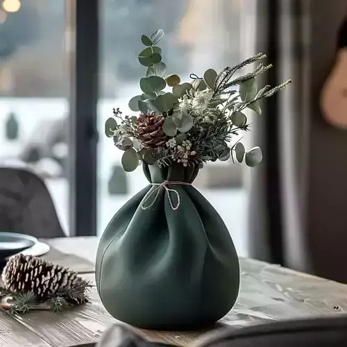 Evergreen Vase for Christmas Decor Free 3D print model