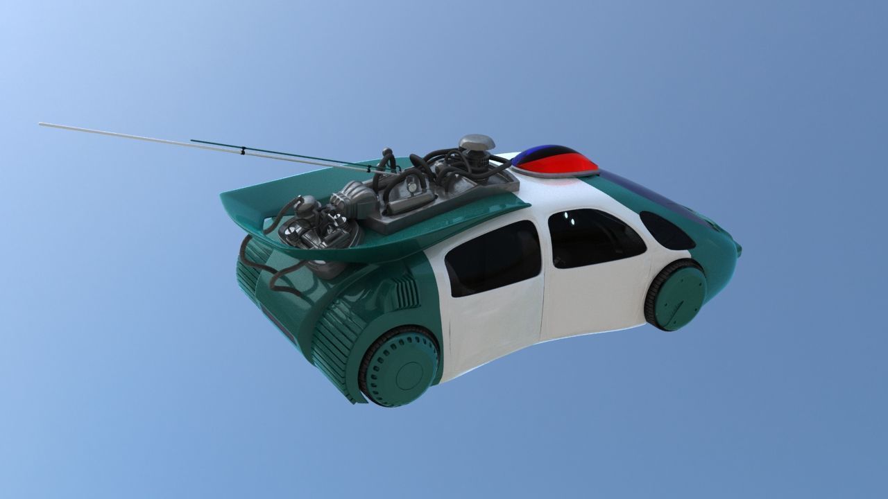 Hill Valley Police Car 2015 3D model_13