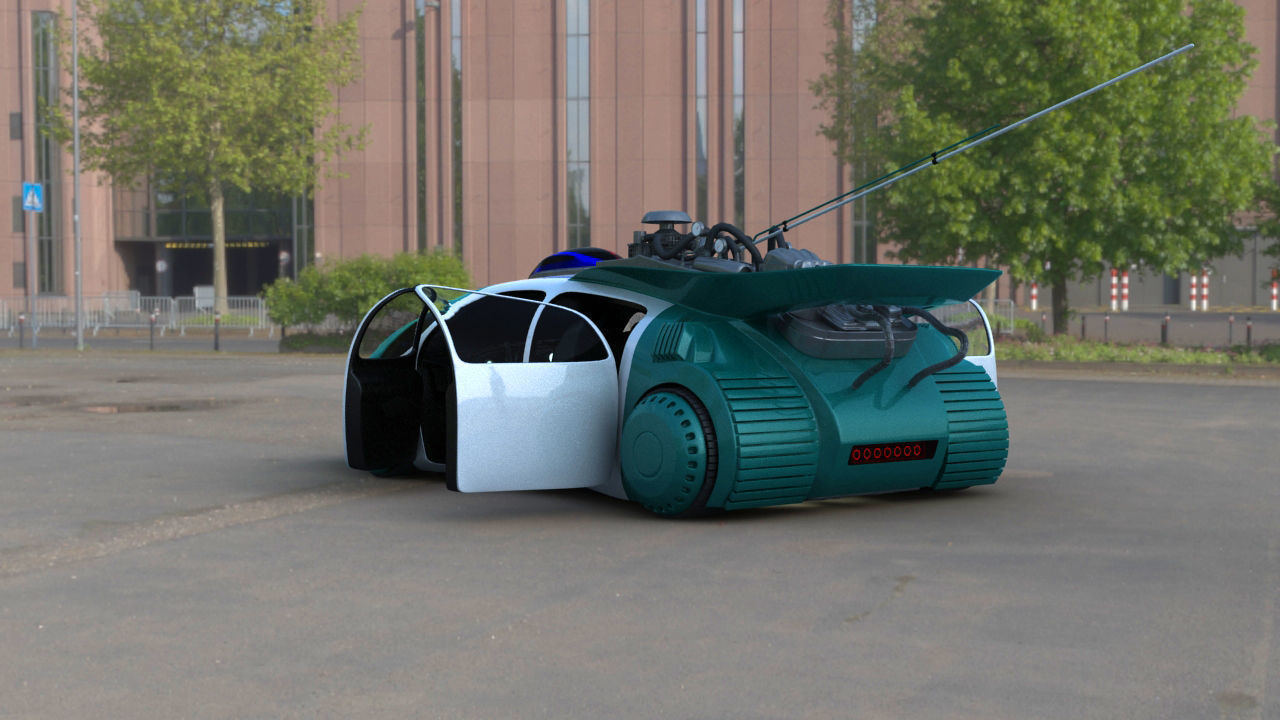 Hill Valley Police Car 2015 3D model_8