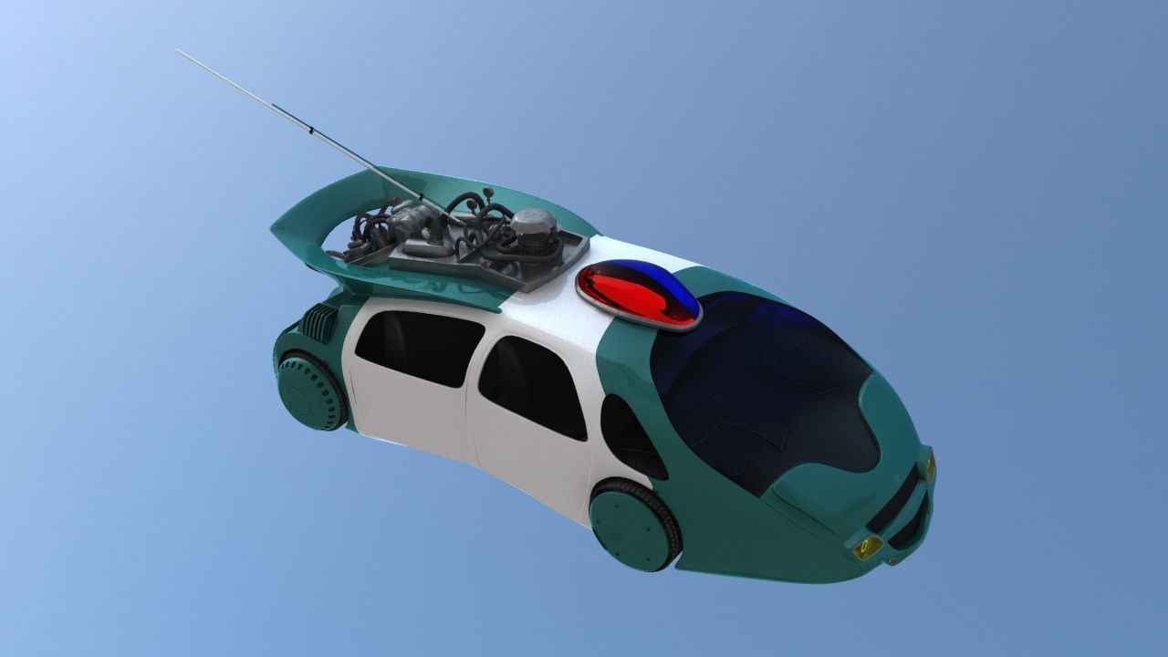 Hill Valley Police Car 2015 3D model_11