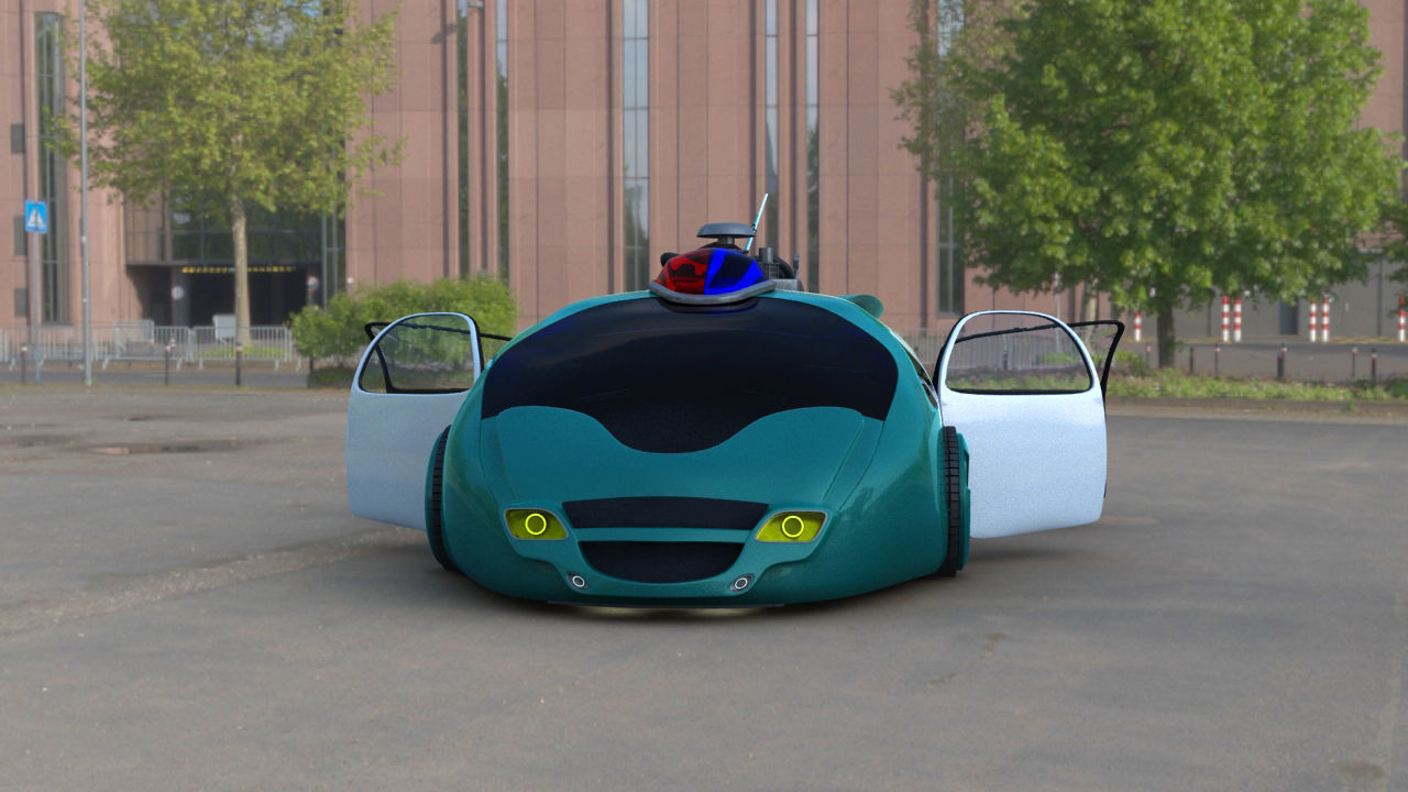 Hill Valley Police Car 2015 3D model_5