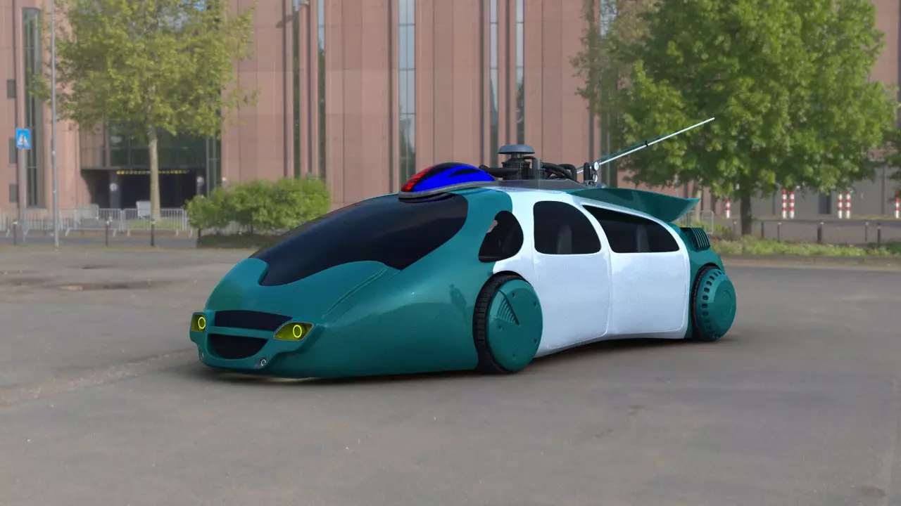 Hill Valley Police Car 2015 3D model_0