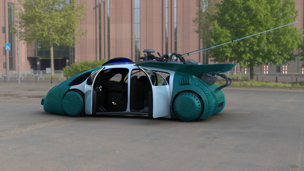 Hill Valley Police Car 2015 3D model_7