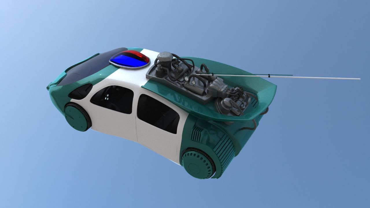 Hill Valley Police Car 2015 3D model_15