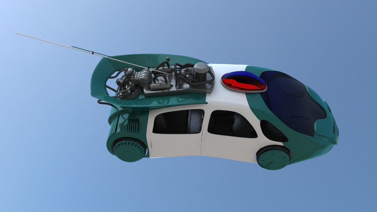 Hill Valley Police Car 2015 3D model_12