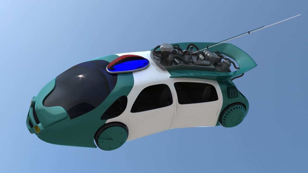 Hill Valley Police Car 2015 3D model_16