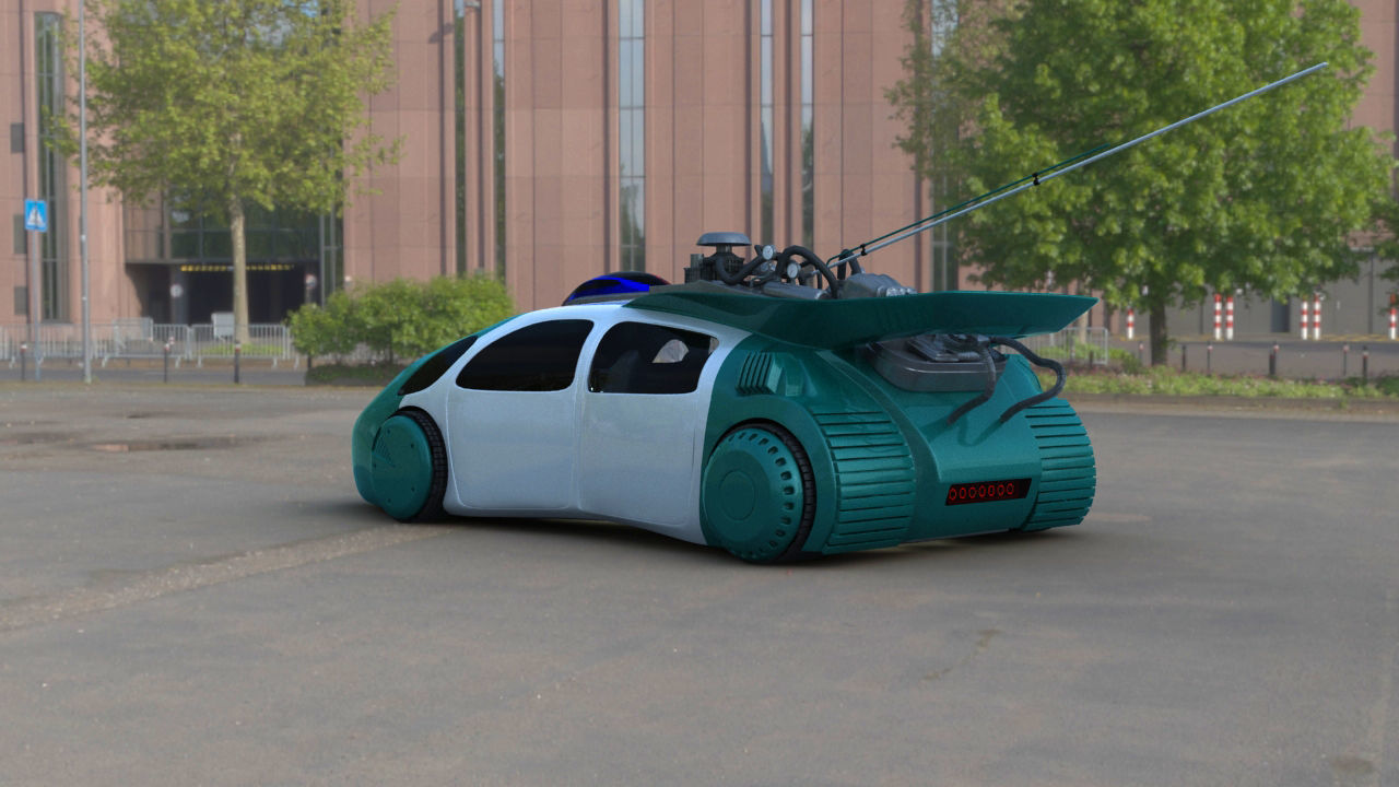 Hill Valley Police Car 2015 3D model_2