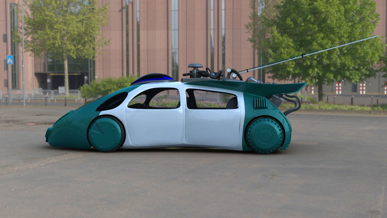 Hill Valley Police Car 2015 3D model_1