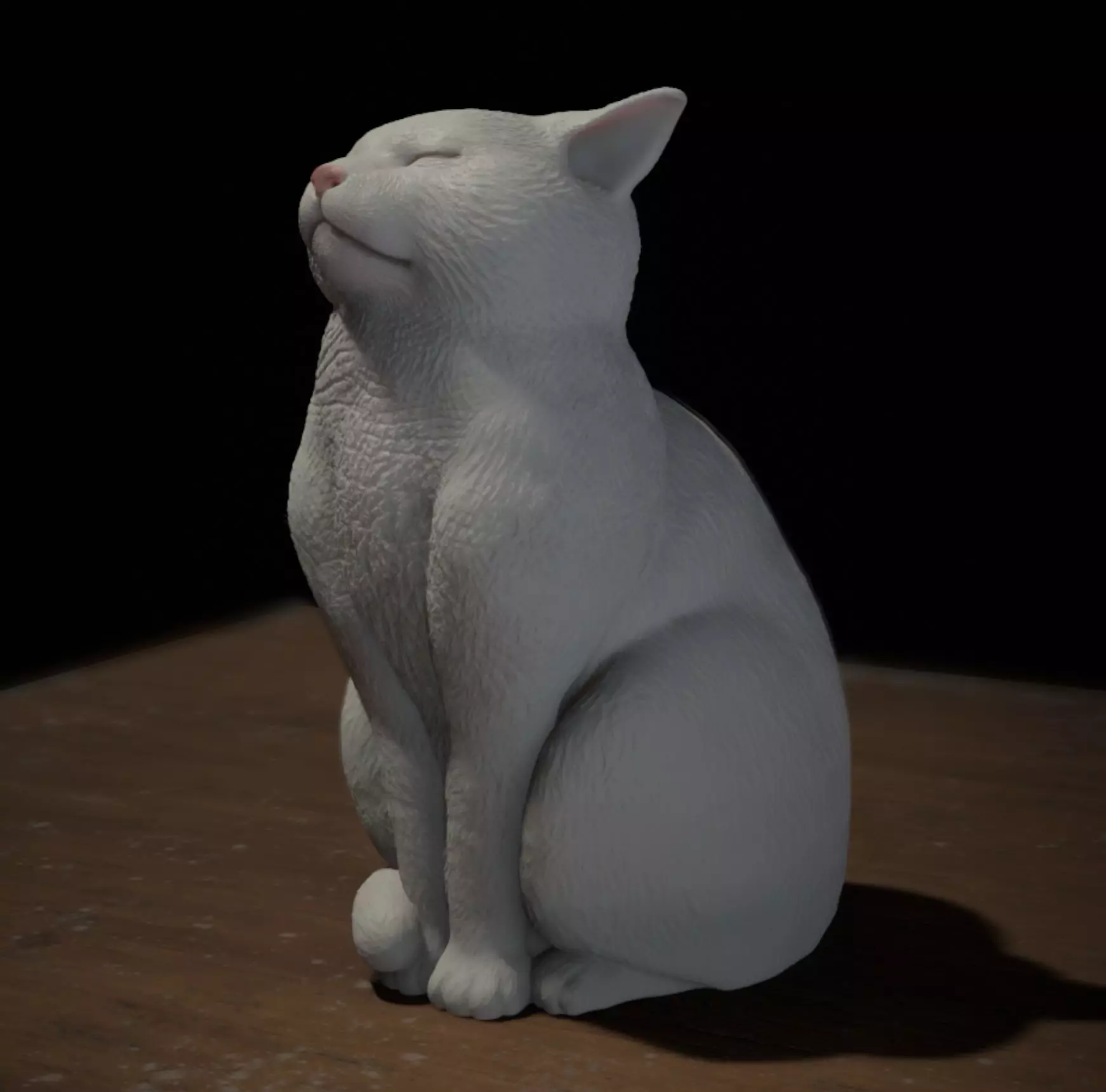 Cute cat 3D print model