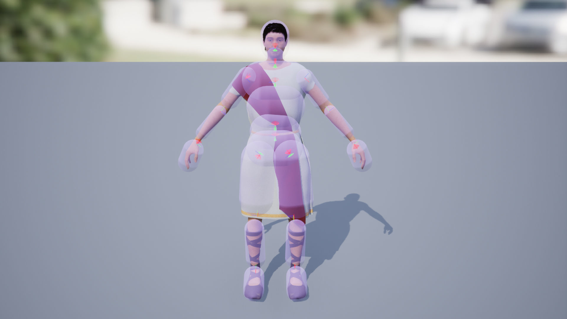 Ancient Greece Hero Nikolaos Low-poly 3D model_6