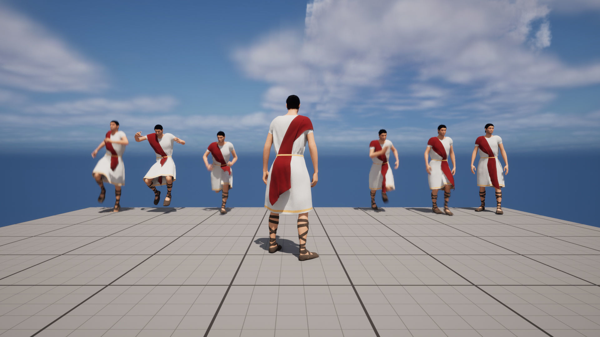 Ancient Greece Hero Nikolaos Low-poly 3D model_5