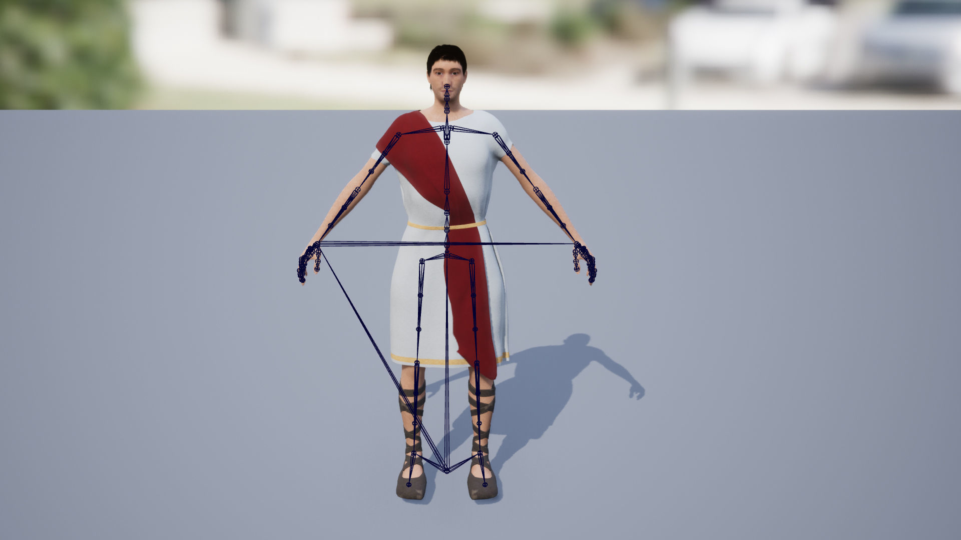 Ancient Greece Hero Nikolaos Low-poly 3D model_7