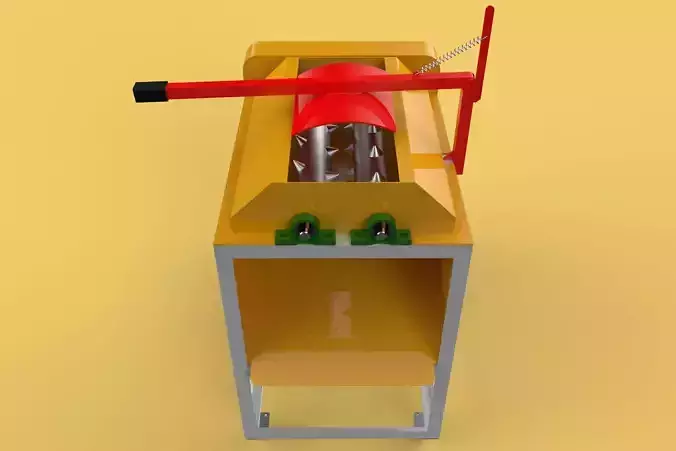 COCONUT DEHUSKER PEELING MACHINE PEELER TOOL REMOVAL SKIN FRUIT 3D model