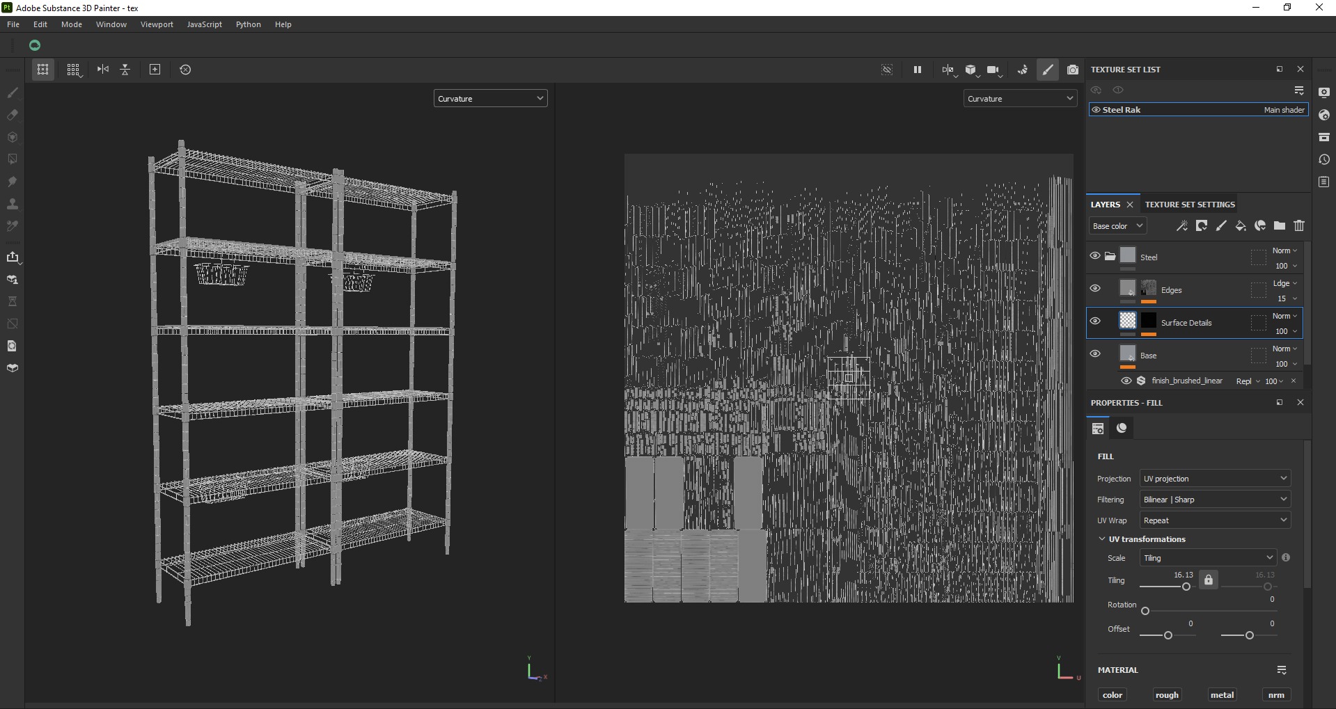 IKEA OMAR shelving storage steel rack unit Low-poly 3D model_16