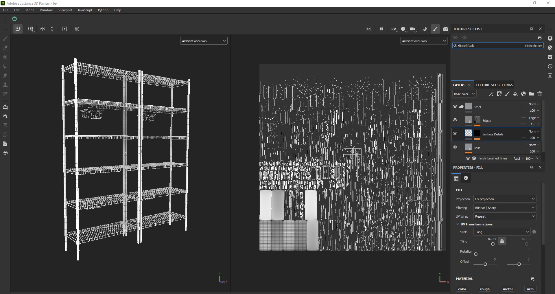 IKEA OMAR shelving storage steel rack unit Low-poly 3D model_15