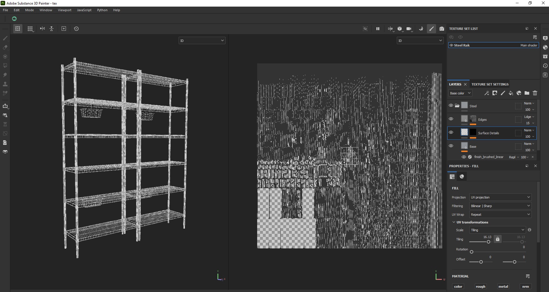 IKEA OMAR shelving storage steel rack unit Low-poly 3D model_14