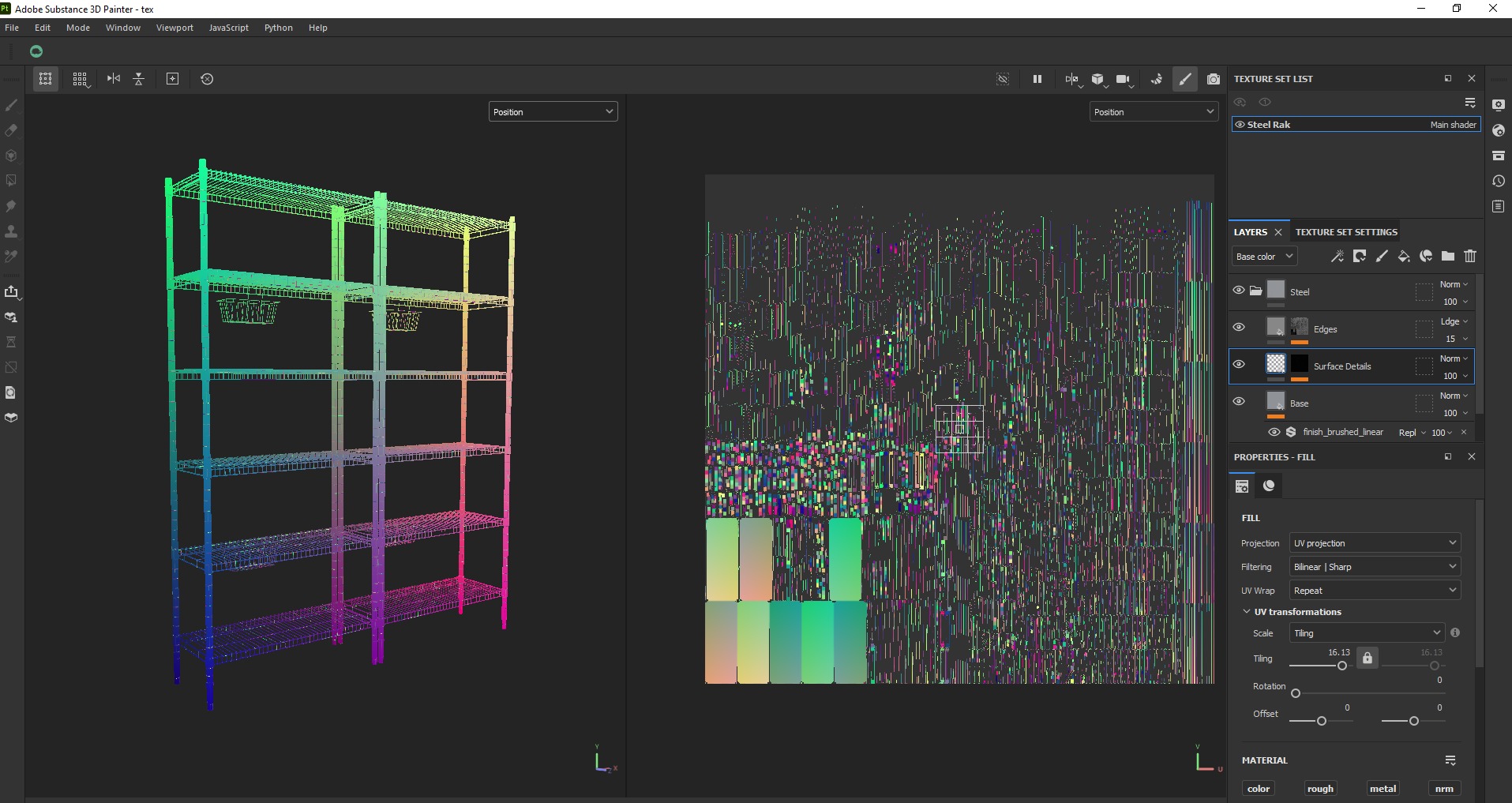 IKEA OMAR shelving storage steel rack unit Low-poly 3D model_17