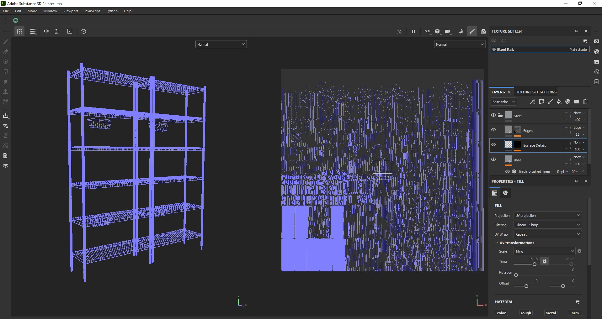 IKEA OMAR shelving storage steel rack unit Low-poly 3D model_12