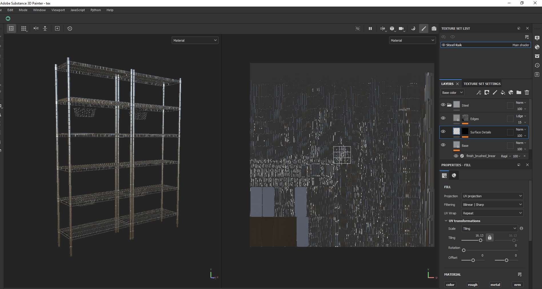 IKEA OMAR shelving storage steel rack unit Low-poly 3D model_11