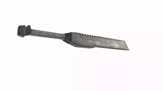Future sci-fi weapon machete