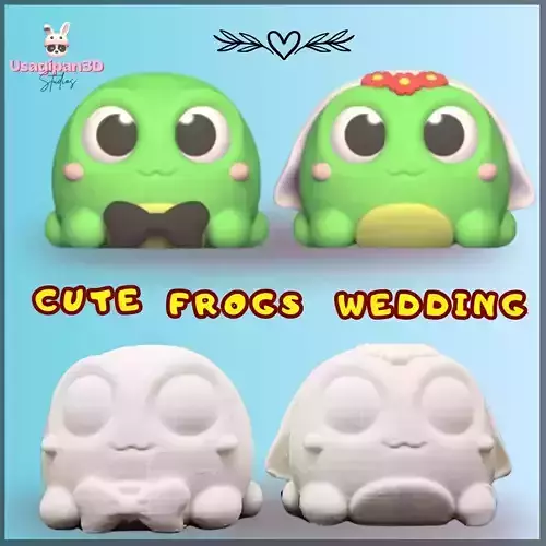 Cute Frogs Wedding
